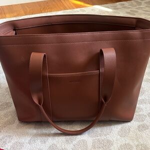MONOS Brown Leather Tote — Classic Everyday Carry